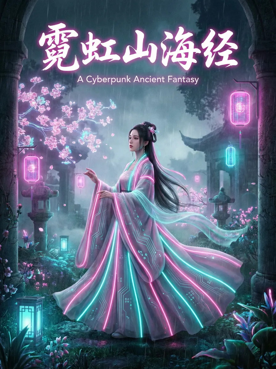 上原亚衣 古风奇缘短剧 - 霓虹山海经海报